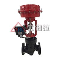 气动薄膜衬氟单座调节阀